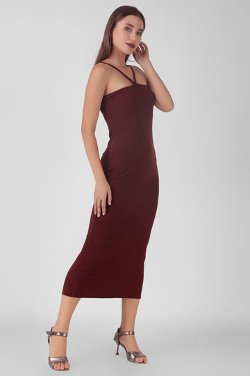 Knitted Halterneck Maxi Dress